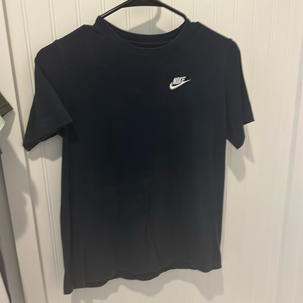 Boys Nike cotton shirt navy blue